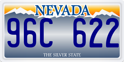 NV license plate 96C622