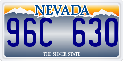 NV license plate 96C630