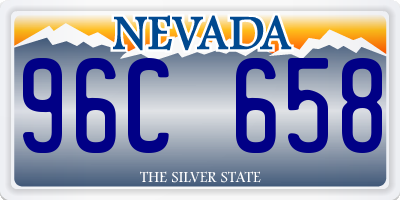 NV license plate 96C658