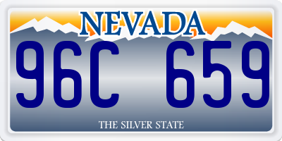 NV license plate 96C659