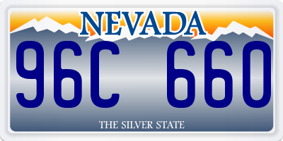 NV license plate 96C660