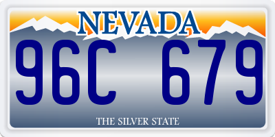 NV license plate 96C679