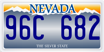 NV license plate 96C682