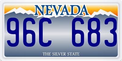 NV license plate 96C683