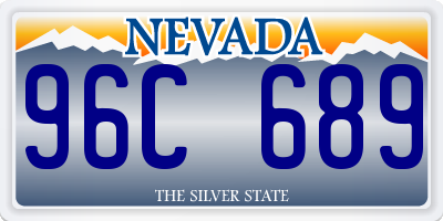 NV license plate 96C689