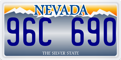 NV license plate 96C690