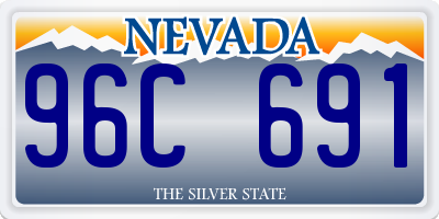 NV license plate 96C691