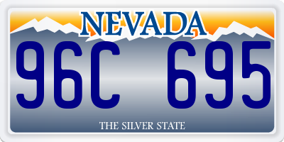 NV license plate 96C695