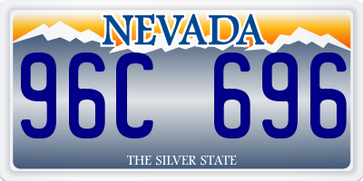 NV license plate 96C696