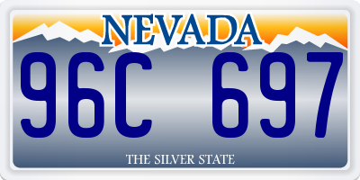 NV license plate 96C697