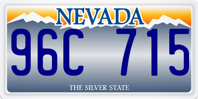 NV license plate 96C715