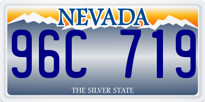 NV license plate 96C719