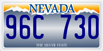 NV license plate 96C730