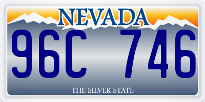 NV license plate 96C746