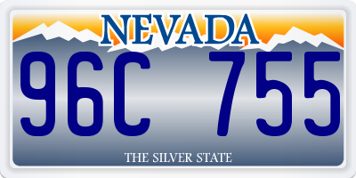 NV license plate 96C755