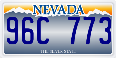 NV license plate 96C773