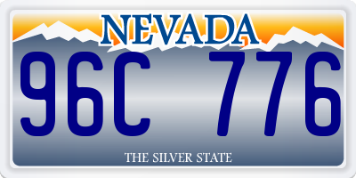 NV license plate 96C776