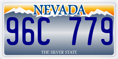 NV license plate 96C779