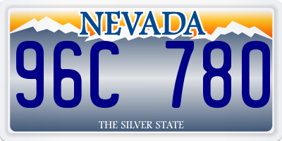 NV license plate 96C780