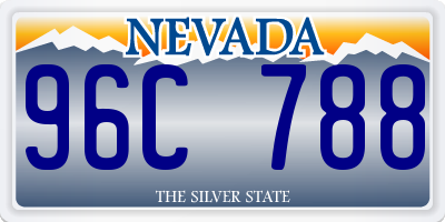 NV license plate 96C788