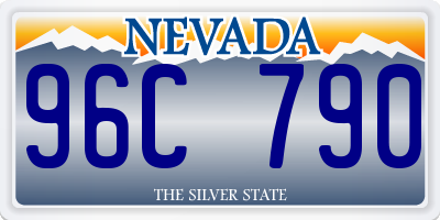 NV license plate 96C790