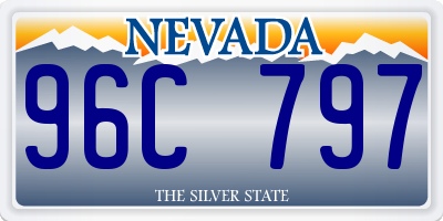 NV license plate 96C797