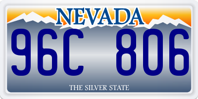 NV license plate 96C806