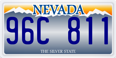 NV license plate 96C811