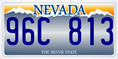 NV license plate 96C813