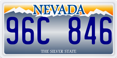 NV license plate 96C846