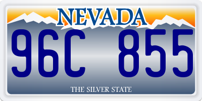 NV license plate 96C855