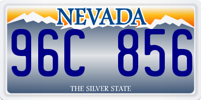 NV license plate 96C856