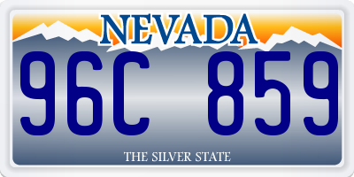 NV license plate 96C859