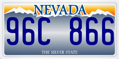 NV license plate 96C866