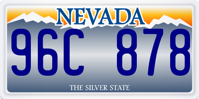 NV license plate 96C878