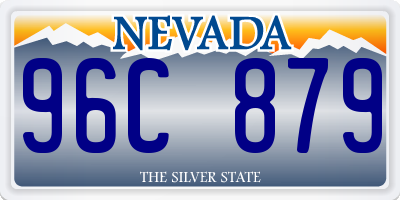 NV license plate 96C879