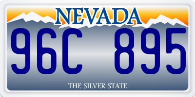 NV license plate 96C895