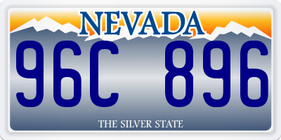 NV license plate 96C896