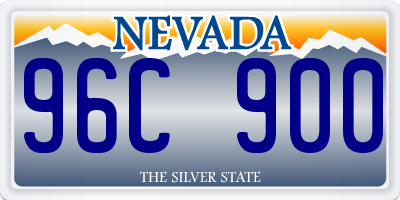 NV license plate 96C900