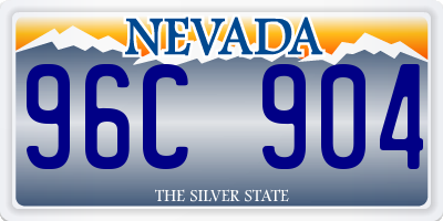 NV license plate 96C904