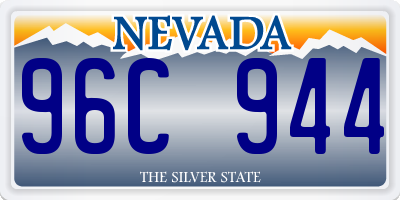 NV license plate 96C944