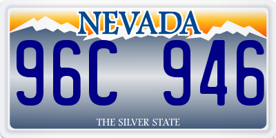 NV license plate 96C946