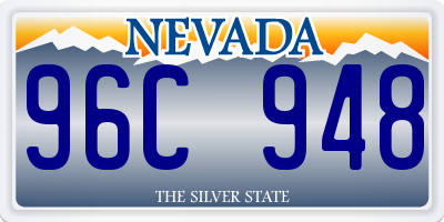 NV license plate 96C948