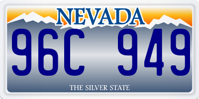 NV license plate 96C949