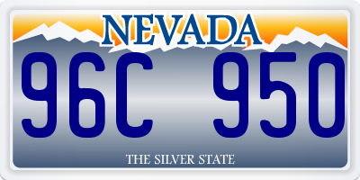 NV license plate 96C950