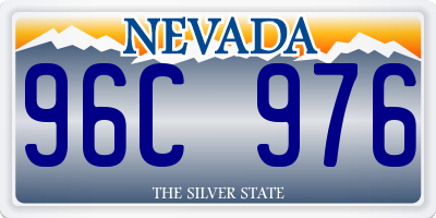 NV license plate 96C976