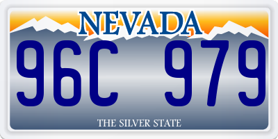 NV license plate 96C979