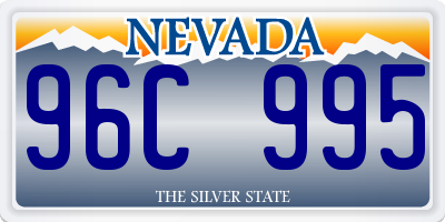 NV license plate 96C995