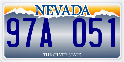NV license plate 97A051