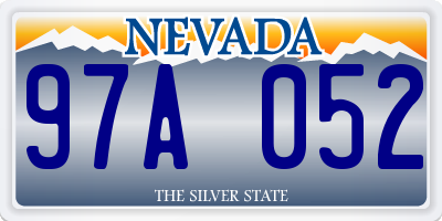 NV license plate 97A052